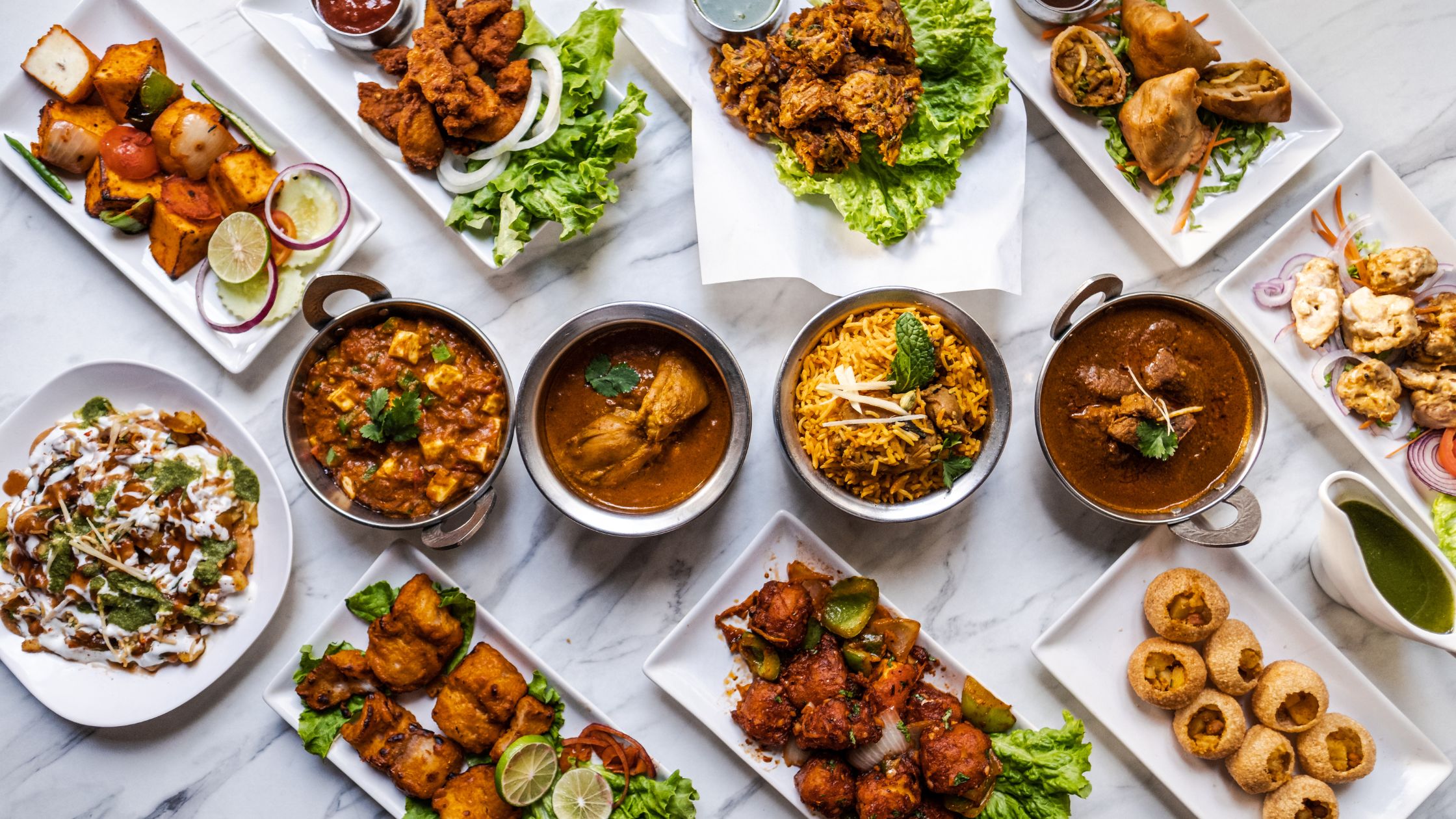 indian food, tapas, apertizers